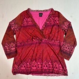 44. Y2K Assoluto Paisley Top